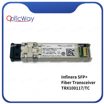 Infinera TRX100117/TC 10G DWDM настраиваемый APD LIM 80 км LC SFP+ волоконный передатчик