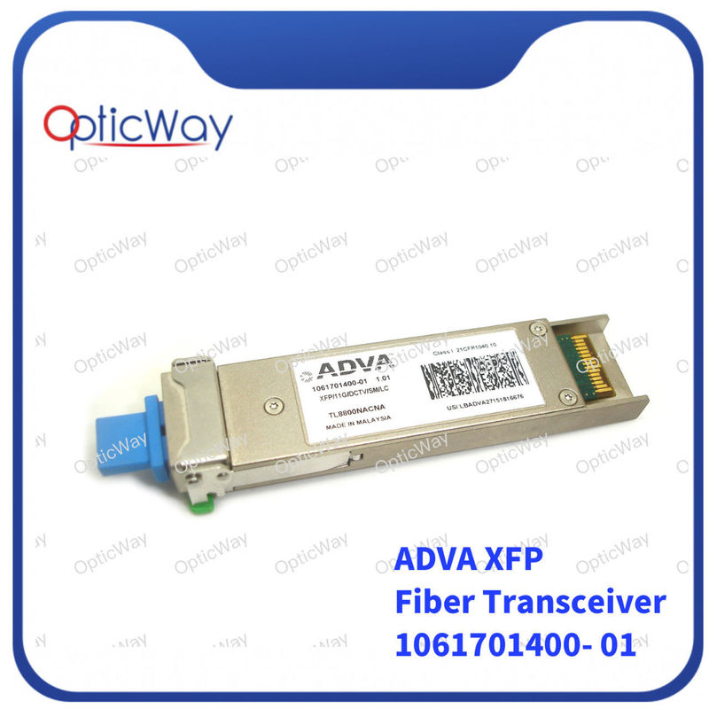 Настраиваемый оптический модуль LC XFP 11G / DCTV / SM / LC DWDM C Band 80km SMF