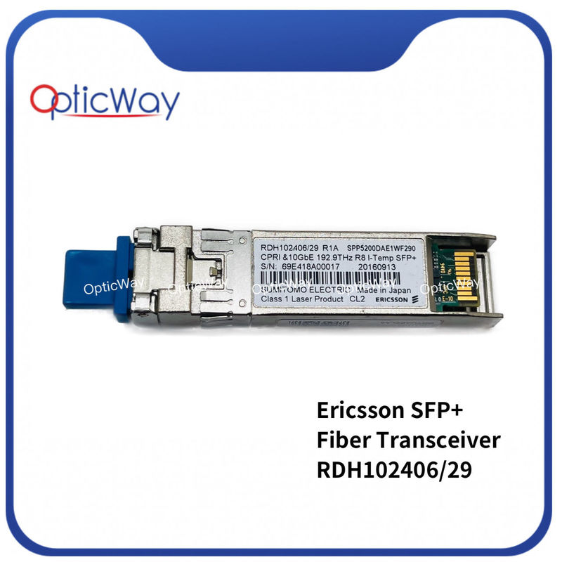 Ericsson RDH102406/29 R1A SFP 10G DWDM 192.9THz 40km 1554.13nm CRTUAEZLAA SFP+ Волоконный передатчик